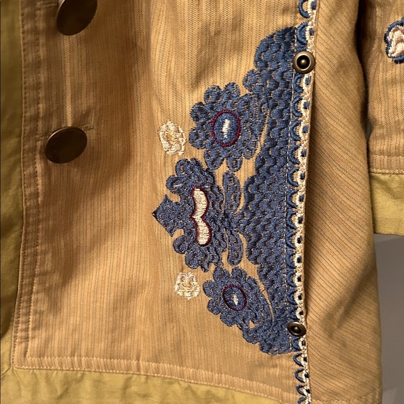 Coldwater Creek khaki Embroidered Utility Jacket - Picture 16 of 16